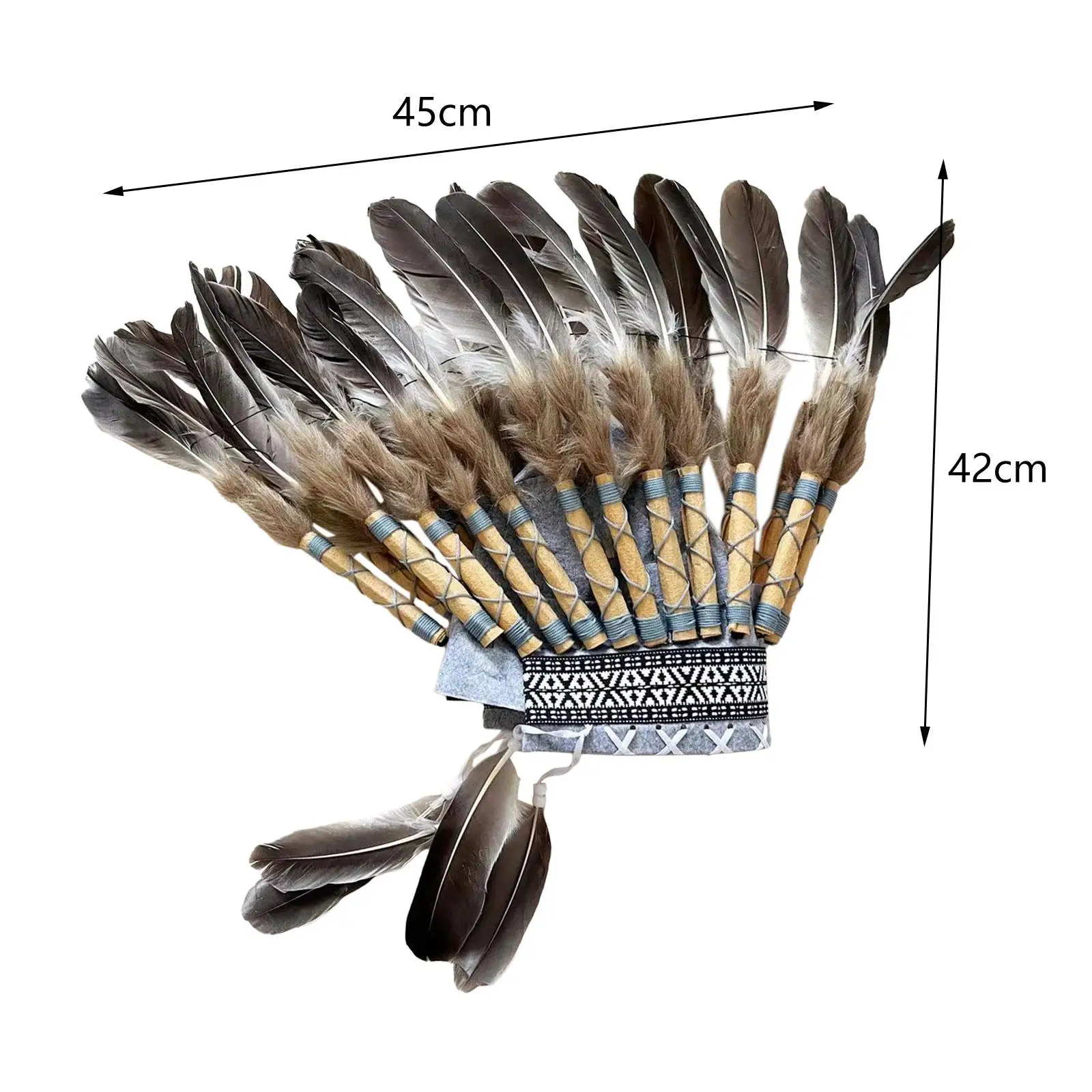 Американский вождь Индийская индейская шляпа с перьями Головной убор для