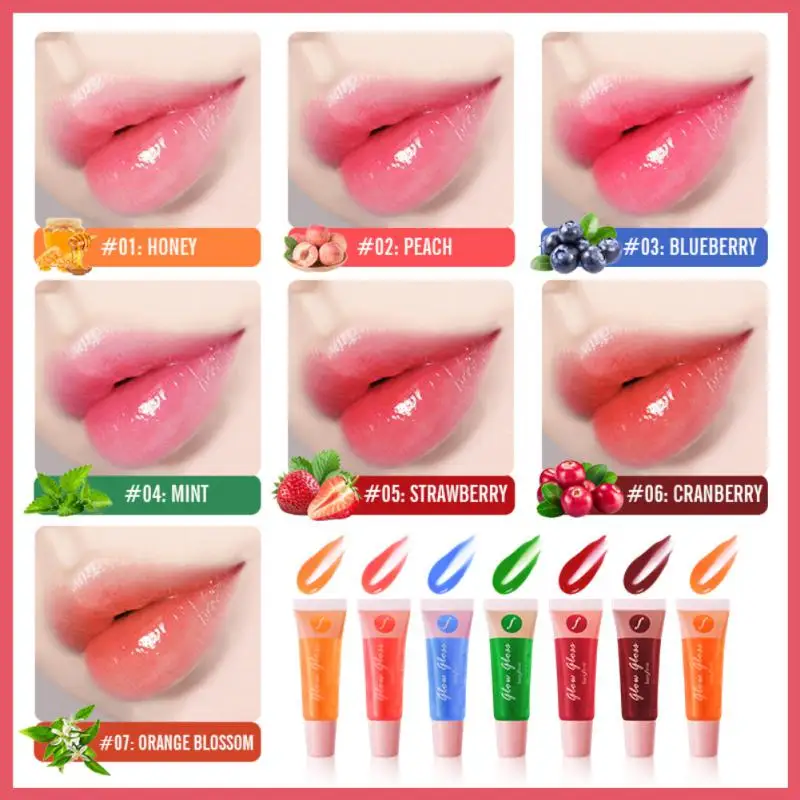 

Lip Gloss Balm Moisturizing Transparent Lip Oil Glass Lip Lip Glaze Temperature Color Change Lip Gloss Women Makeup Cosmetics