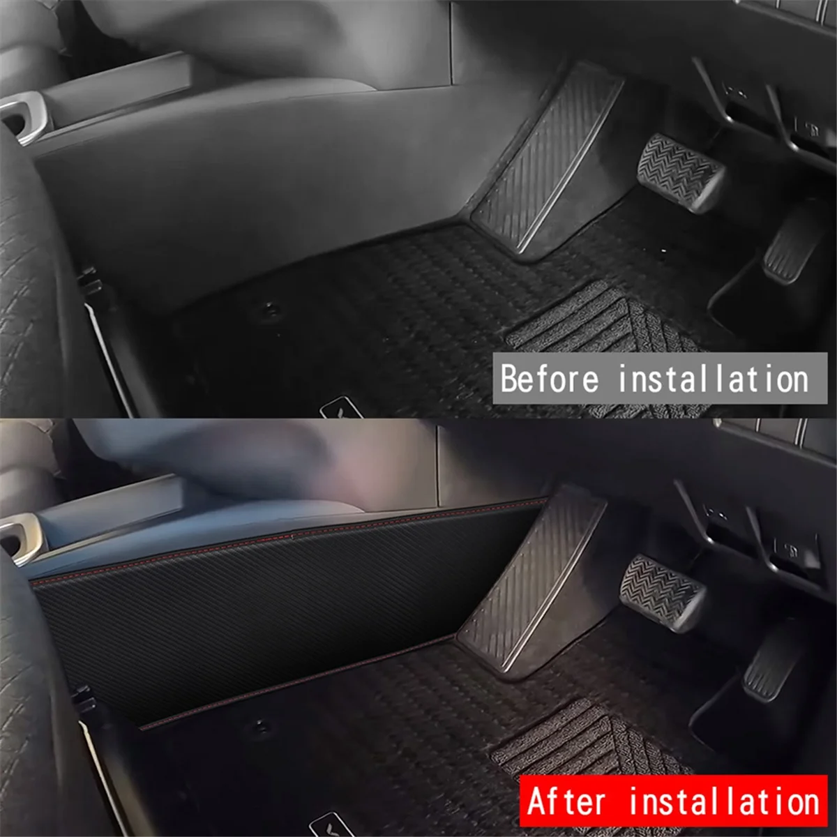 Автомобильная центральная консоль боковая противоударная кожаная накладка