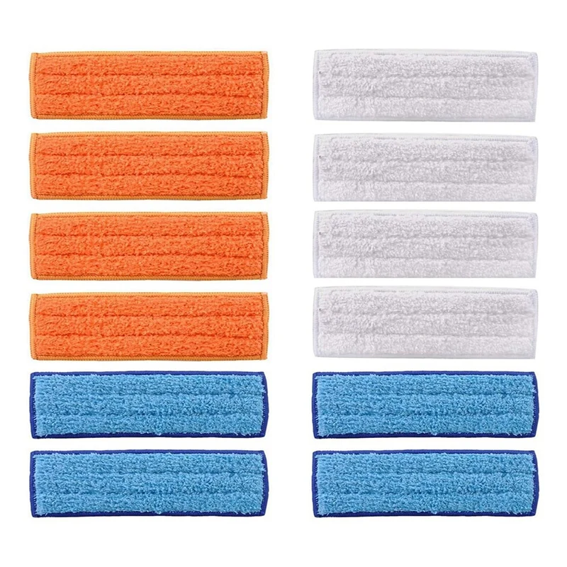 

12PCS Replacement Accessory Mopping Pads For Irobot Braava Jet 240 241 245 (4 Wet Pads, 4 Dry Pads, 4 Damp Pads)