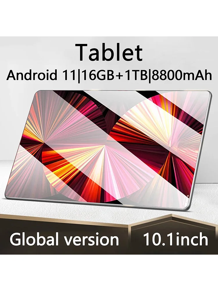 Tablet PC 16GB RAM 1TB ROM 10 Cores Dual SIM Tablet Android 11 8800mAh Tablet PC Game Pad 4G/5G Signal 11 Inches HD Screen