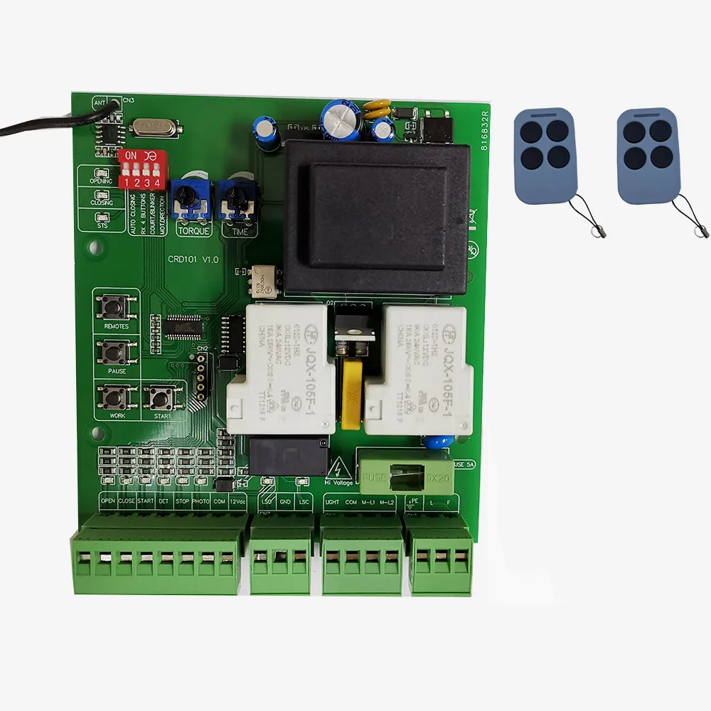 220VAC 110VAC Sliding Gate Opener Motor Control Board Electronic Card Controller Pcb With Optional Remote Control