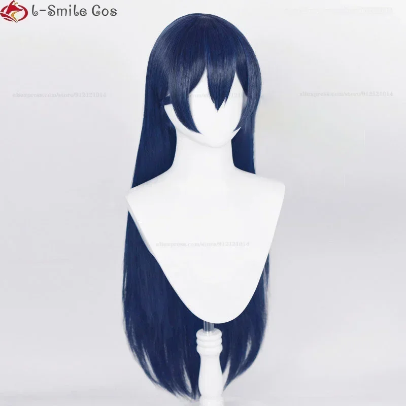 Аниме Kakegurui Twin Hanatemari Tsuzura парик для косплея длина 80 см синий черный термостойкие