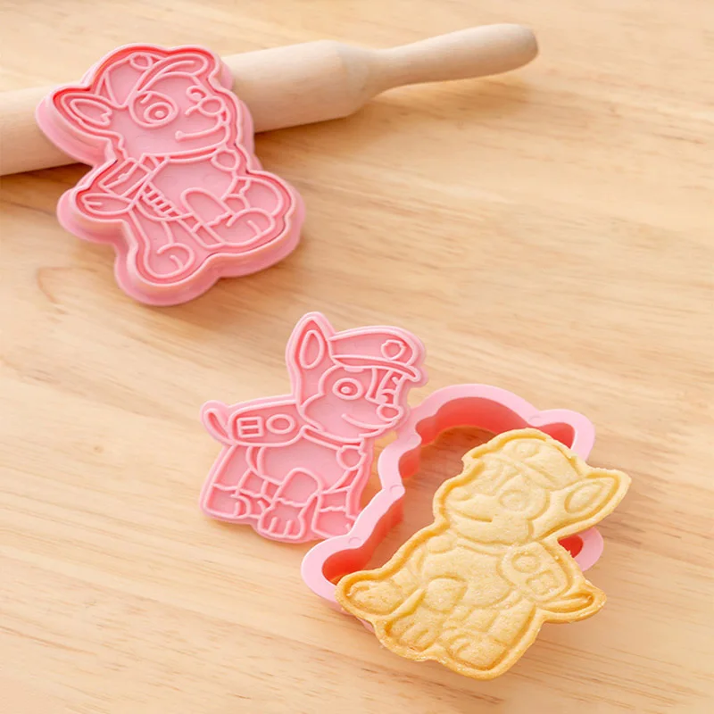 

Cookie Cutter Cartoon Rescue Bots Dog Paw Patrol 3D Cookie Mold DIY Lovely Christmas Tools Cute Press Type Baking Mold 6Pcs/Set