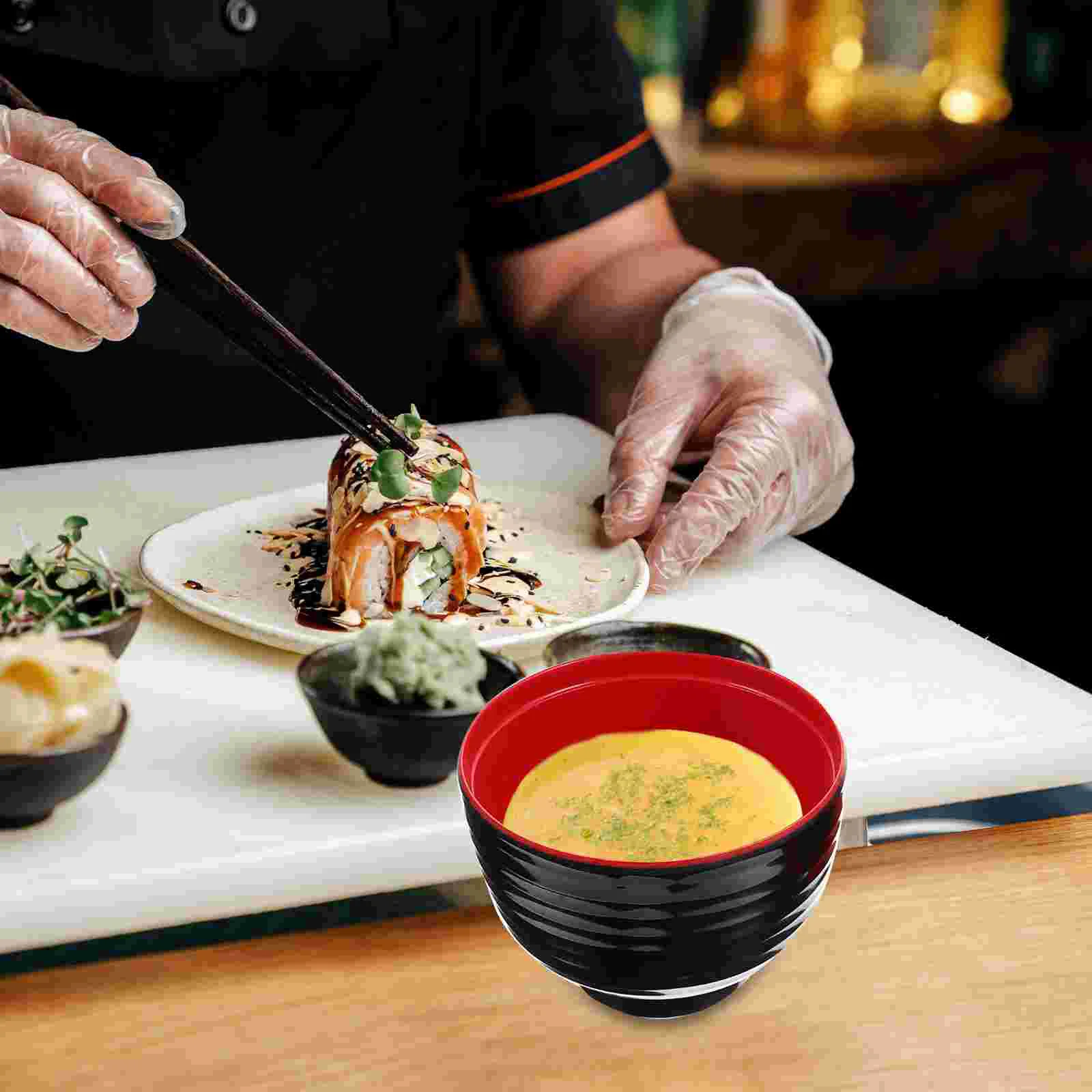 Суповые миски Мисо Многофункциональные Рисовые с крышкой Еда в японском стиле