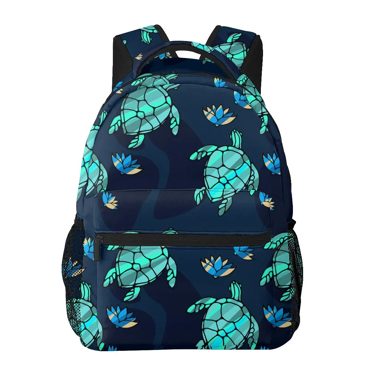 

Female Backpack Turtles And Lotuses Women Backpack College School Bagpack Travel Shoulder Bags For Teenage Girls