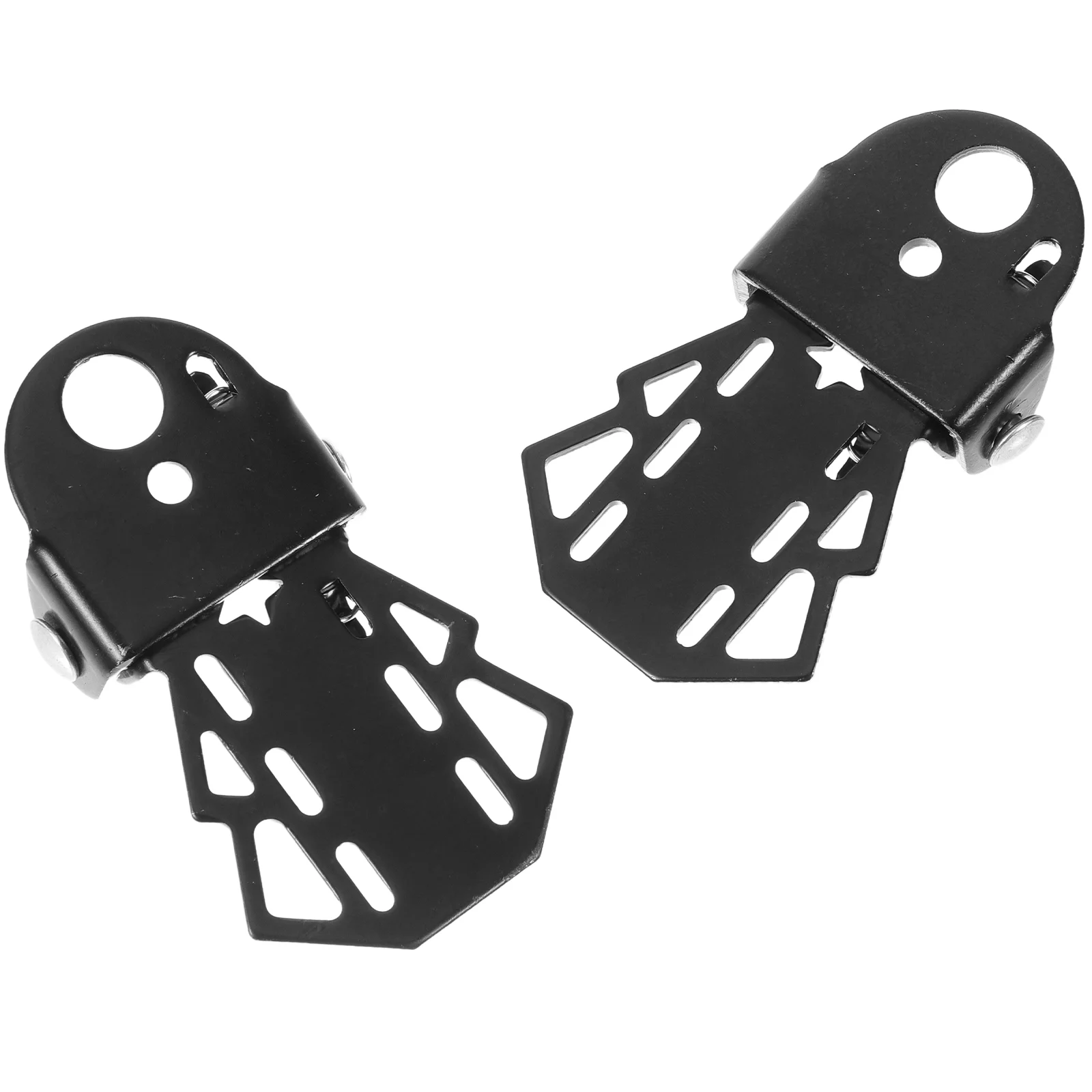 

2 Pcs Bicycle Rear Pedals Other Accessories Cycling Metal Bike Seat Pegs Folding Footrest