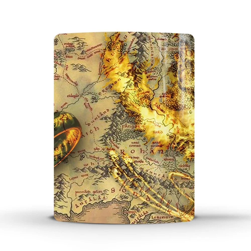 Кофейная чашка Властелин колец керамическая меняющая цвет Чашка средней земли