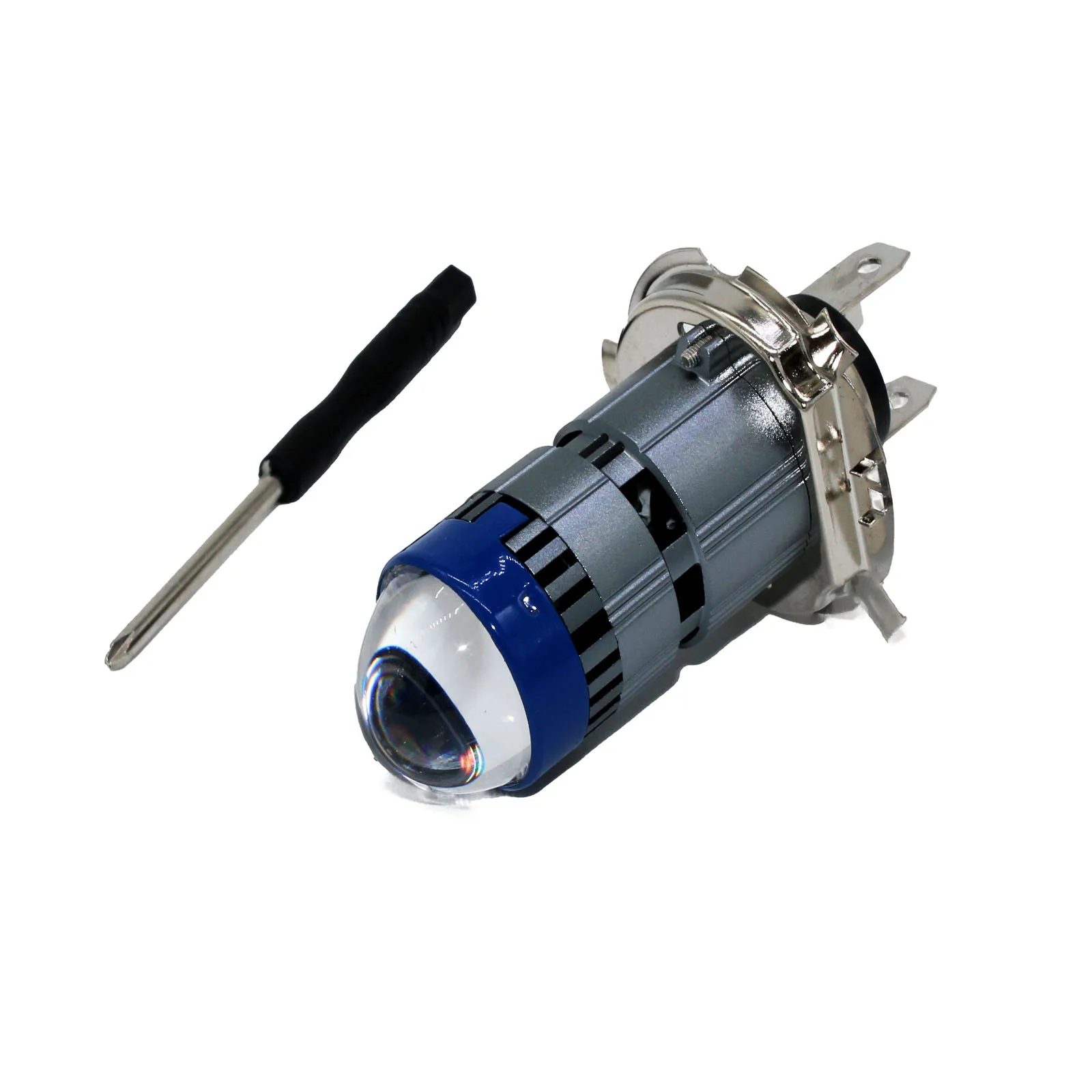 H4 Линза проектора Светодиодная фара для мотоцикла Blub DC 11 В-60 В 3000LM 6500K Moto Light 1860 Чип