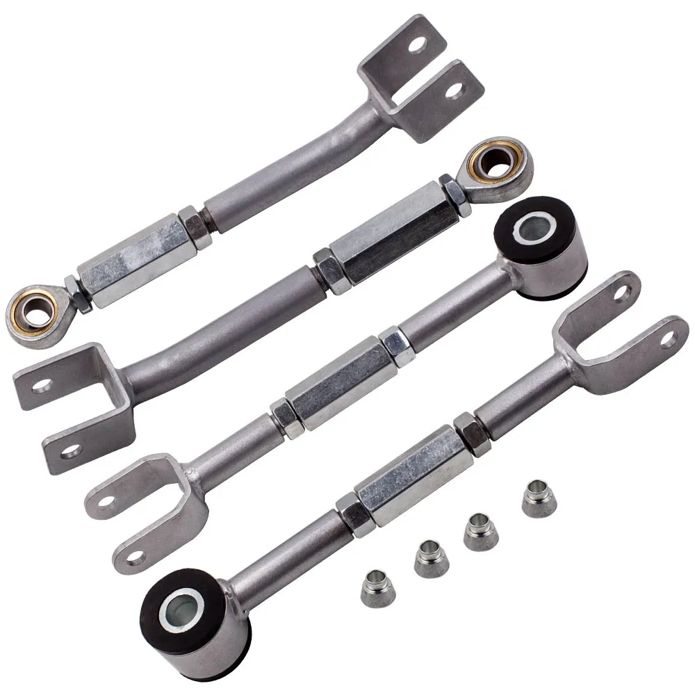 

Heavy Duty Adjustable Rear Camber Arm + Toe Traction Kit for Nissan 350Z 2003 Suspension Alignment Set 03-09
