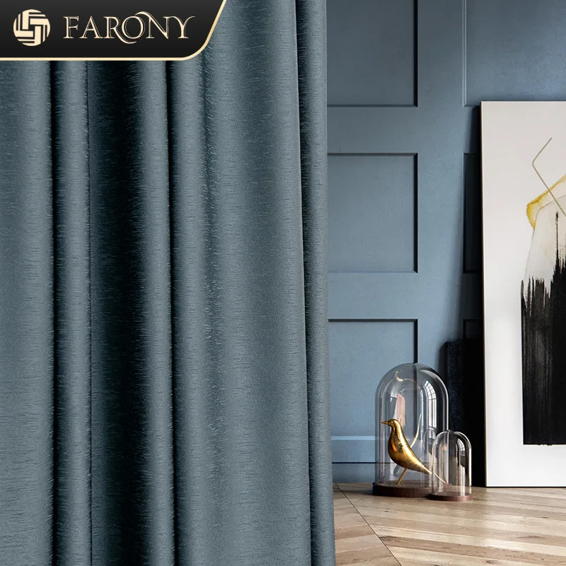 

Customized New Chinese-style High-end Light Luxury High-end Study Room Curtains for Bedroom Living Room Blackout Curtains