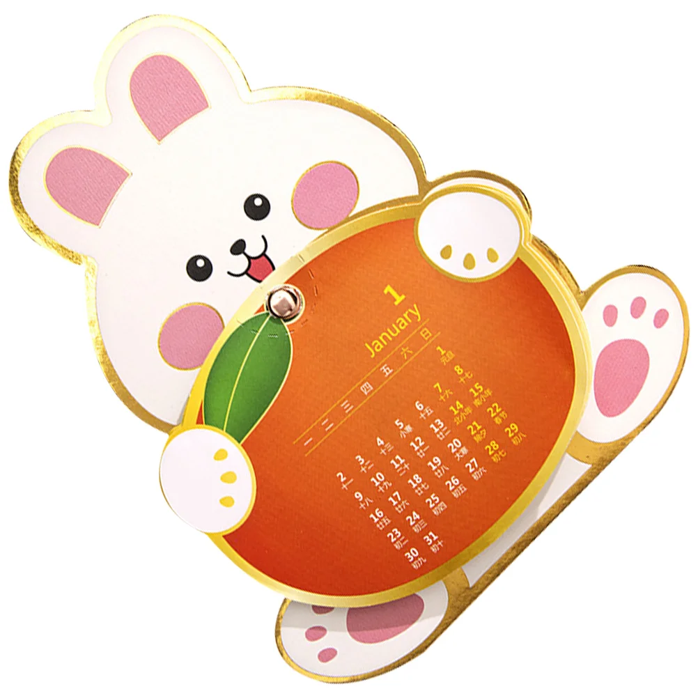 

Calendar Desk Monthly Standing Office Desktop Household Adorable Cartoon