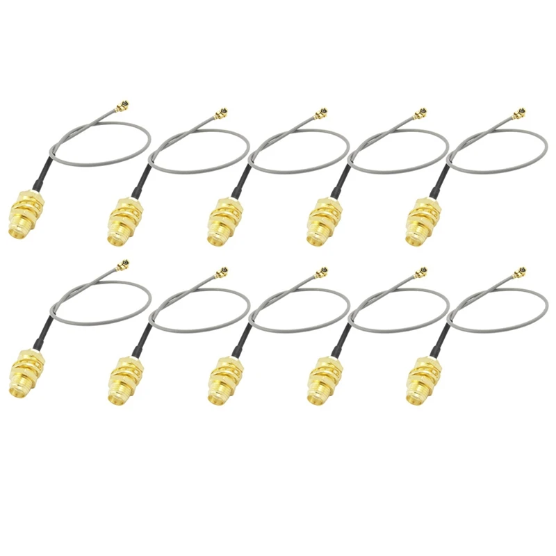 

10X U.FL IPX To SMA Female Pigtail Cable 1.13Mm For Wifi Network