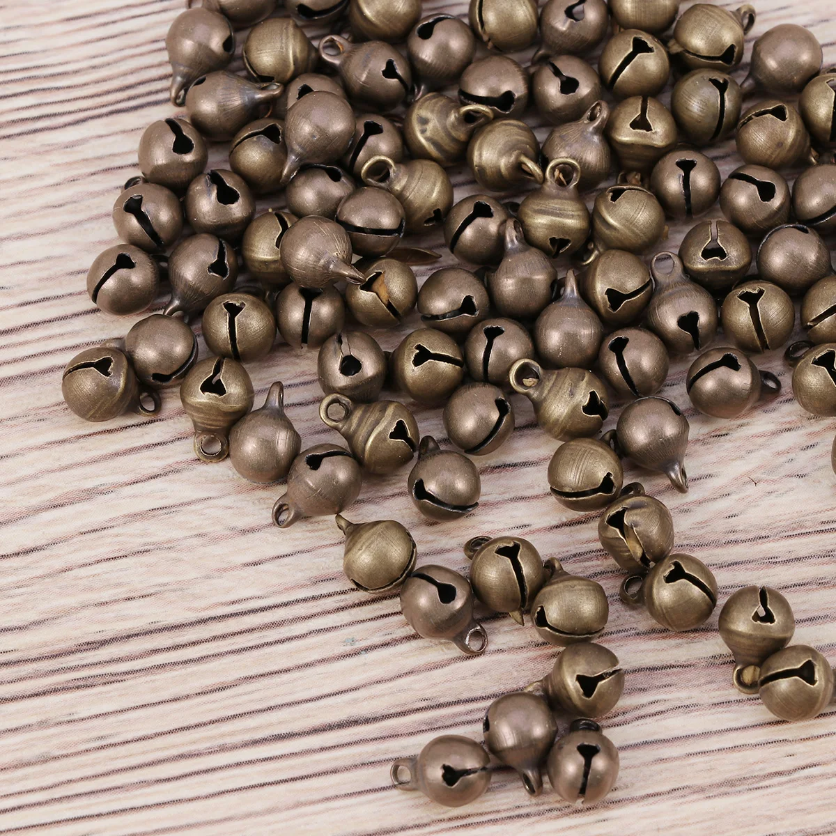 

100Pcs 6mm Jingle Bells Vintage Bronze Handmade Small Bells DIY Bracelet Jewelry Making DIY handmade bell jewelry accessories