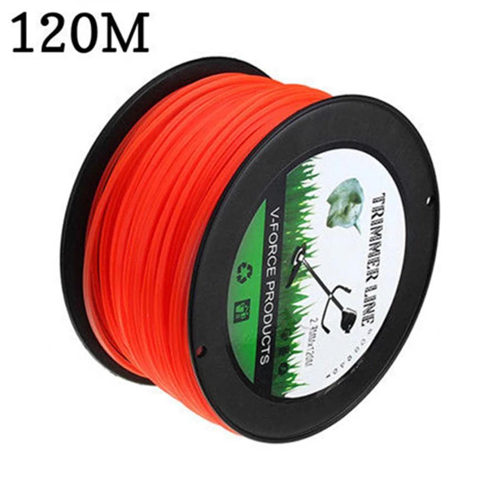 

2.7mm Lawn 15/50/120m Square Grass Cutting Agriculture Brushcutter Accessories Garden Tools Trimmer Line Nylon Rope Universal