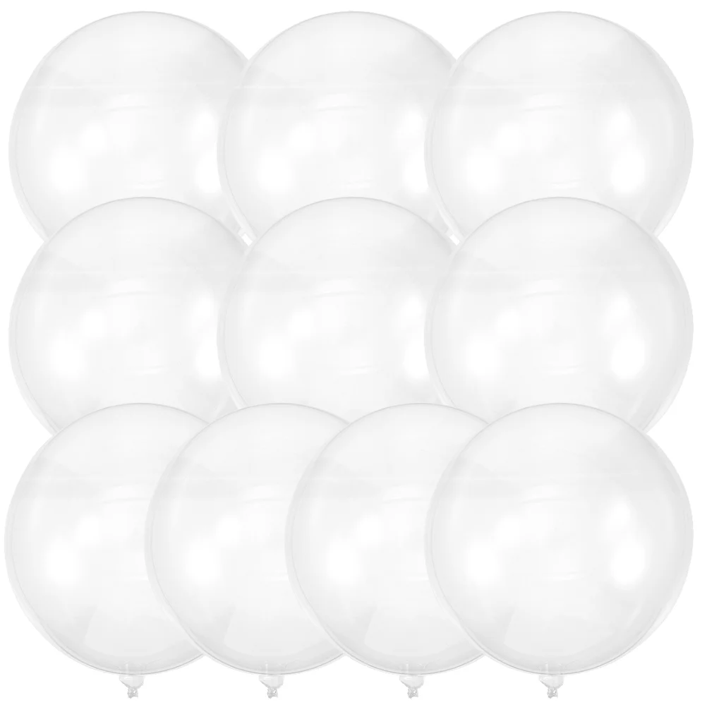 

10pcs Multi-purpose Portable Birthday Party Supply Transparent Balloon Room Balloons Decoration Birthday Supply