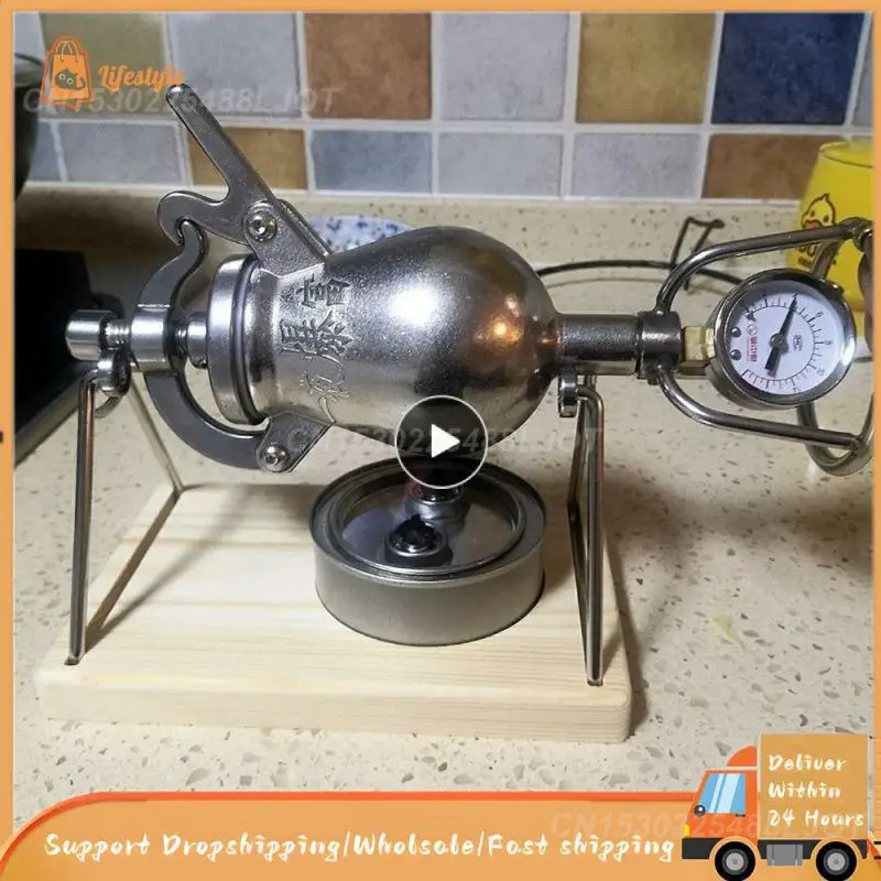 

Household Popcorn Machine Household Small Vintage Popcorn Machine Shaft Bracket Stainless Steel Mini Popcorn Machine Manual Mini