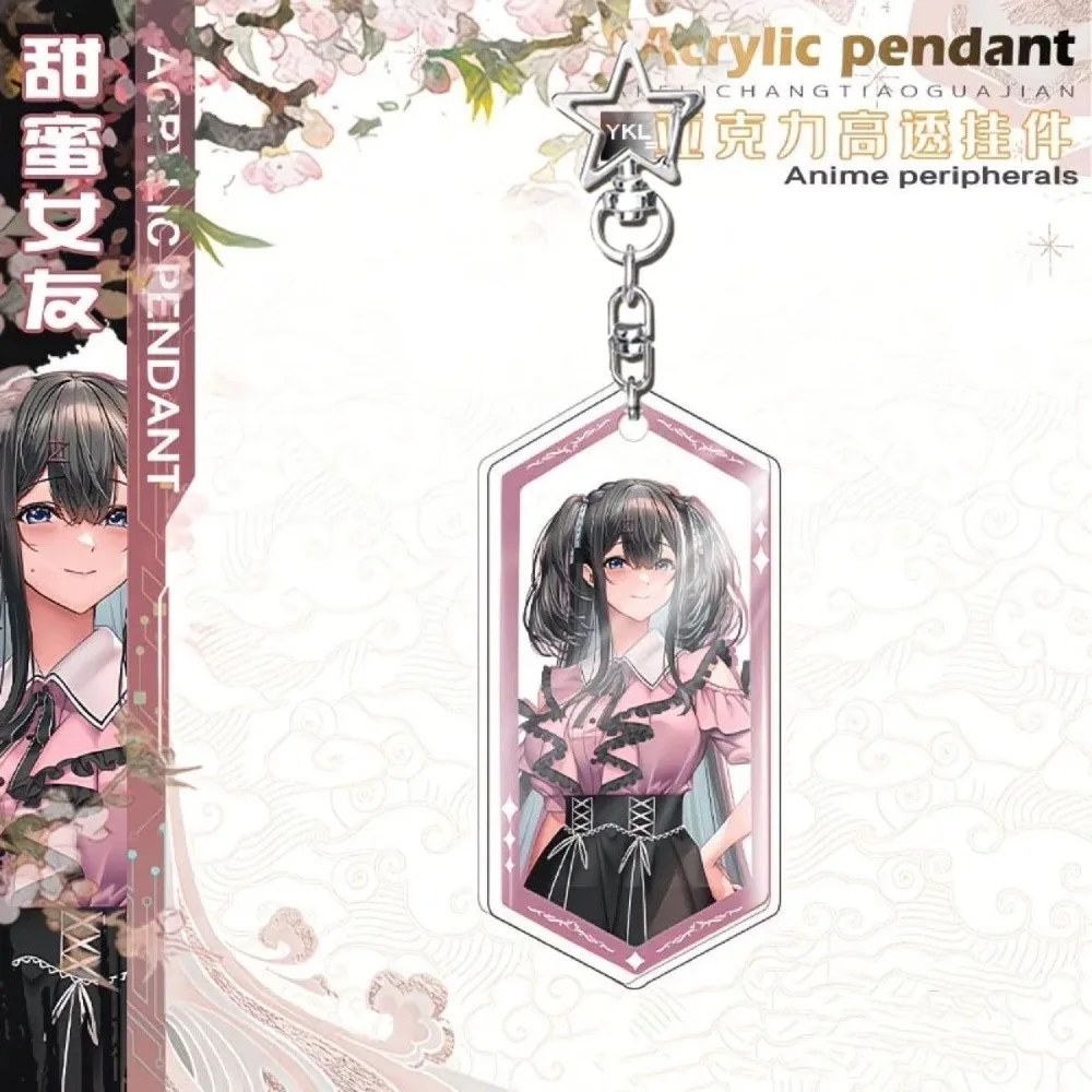Фото Акриловый брелок-подвеска с персонажами аниме Sweet Girlfriend 3SAYUMI HONGO и Yanagi Shimi, украшение для сумки, аксессуар для косплея, игровой аксессуар №3