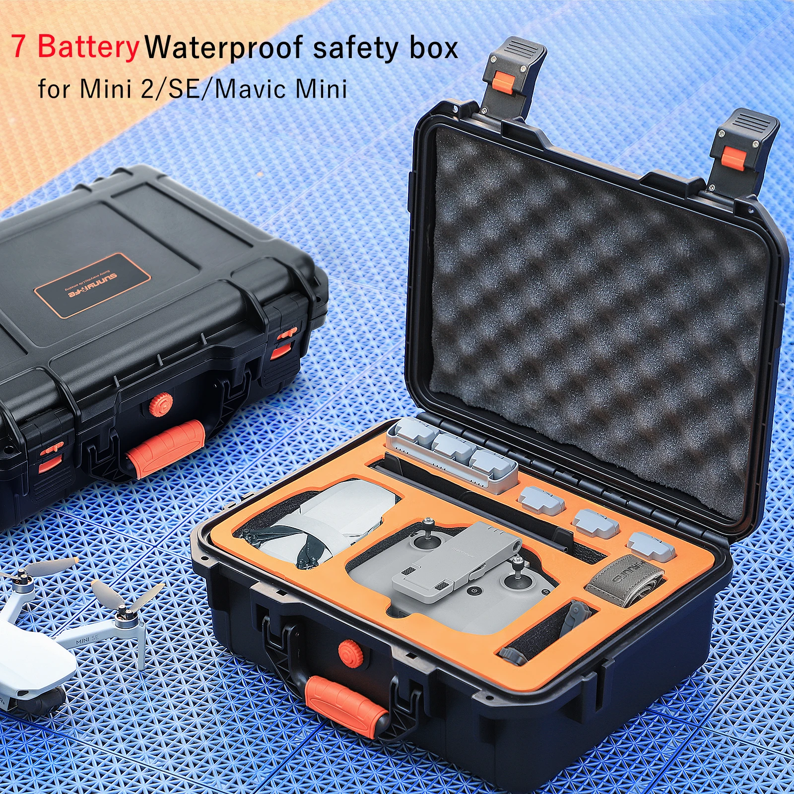 

For DJI Mini 2/1/SE Storage Case Portable Suitcase Hard Case Waterproof Explosion-proof Carrying Box RC Controller Accessories