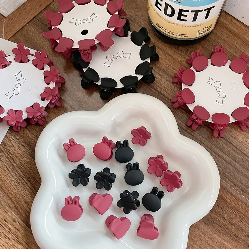 

Cute Girls Small Matte Rabbit Hair Claws Children Lovely Hair Clips Hairpins Headbands Kids Fashion Hair Accessories