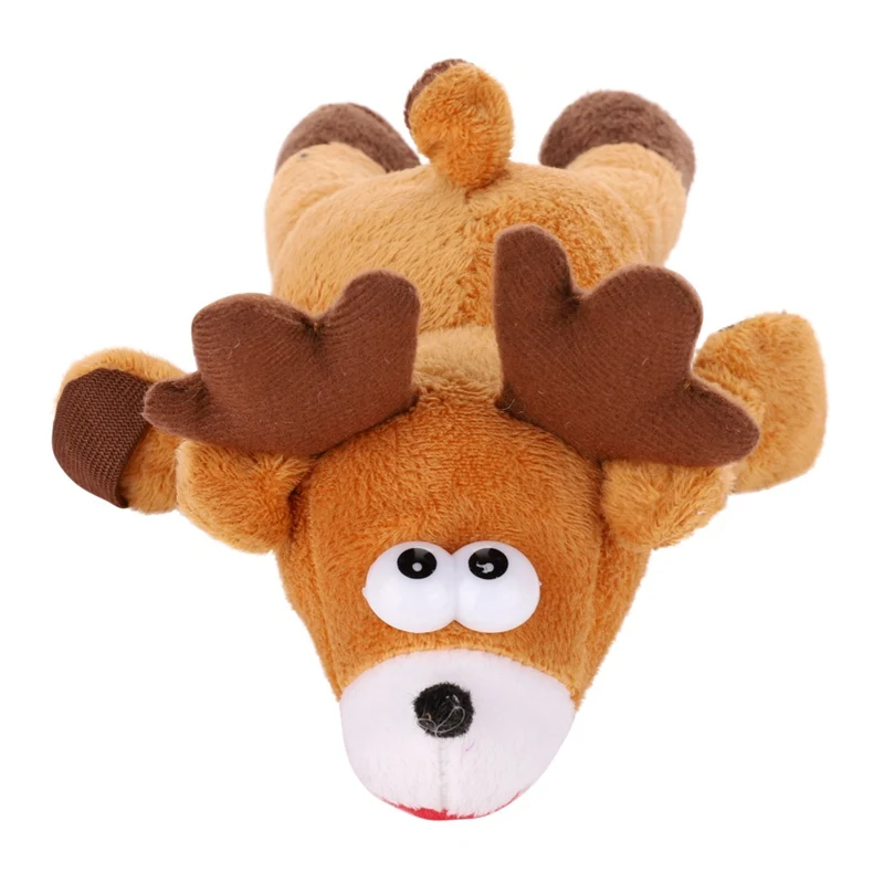

Pet Dog Toy Comfortable Training Aid Toy Christmas Elk Plush Doll Sleep For Smart Dogs Cats Play Toys For Small Large Dogs