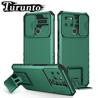 slide camera armor phone case for lnfinix note 11 10 pro 7lite rugged drop bracket cover for lnfinix smart6 smart5 smart4 case