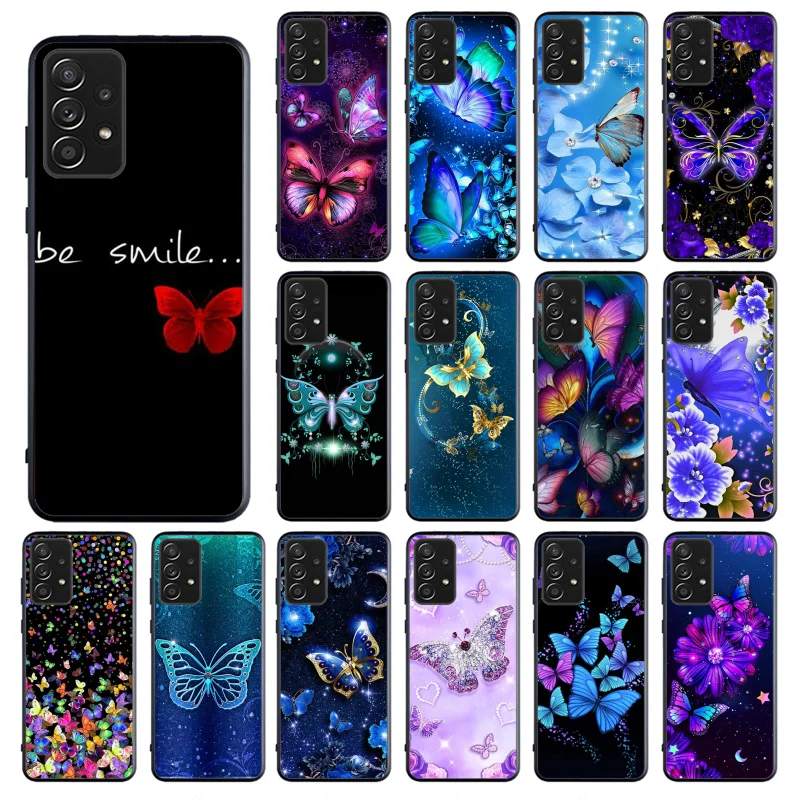 

Butterfly Phone Case for Samsung Galaxy A13 A22 A12 A32 A71 A11 A21S A33 A52 A72 A51 A50 A70 A31 M31