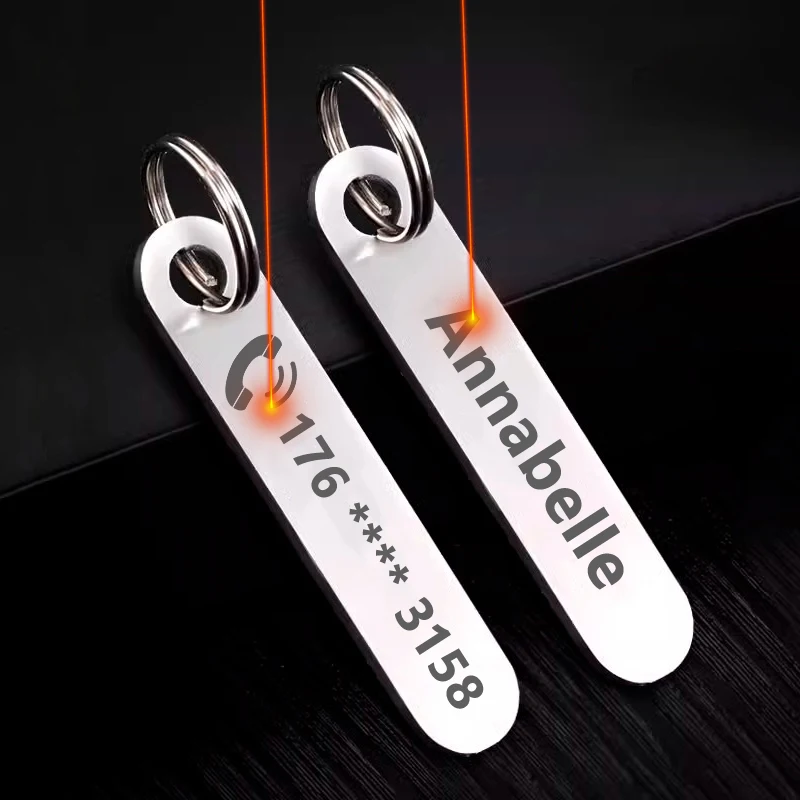 Брелок из нержавеющей стали с защитой от потери персонализированный брелок для