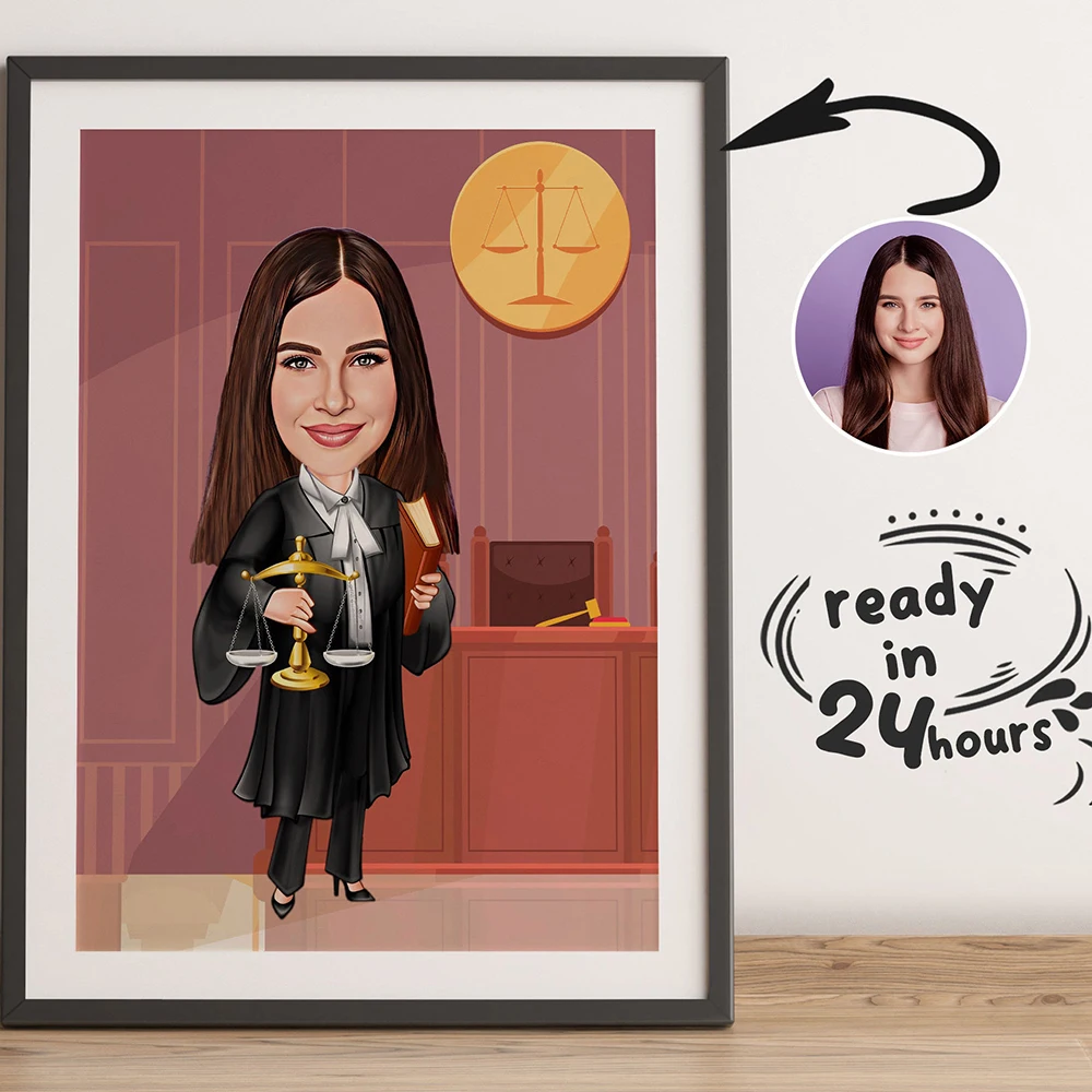 

Court Woman Lady Layer Cartoon Portrait Customized Wall Art Poster And Prints Picture Canvas Painting Decoration for Bedroom
