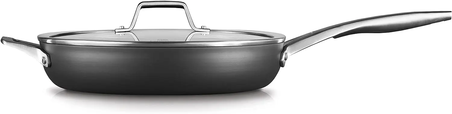 

Hard-Anodized Nonstick 12-Inch Frying Pan with Lid