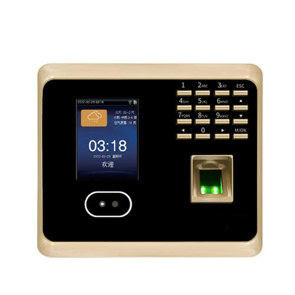 Система контроля доступа к отпечаткам пальцев TCP/IP RJ45 RS485, с ЖК-экраном 2,8 дюйма, Wi-Fi