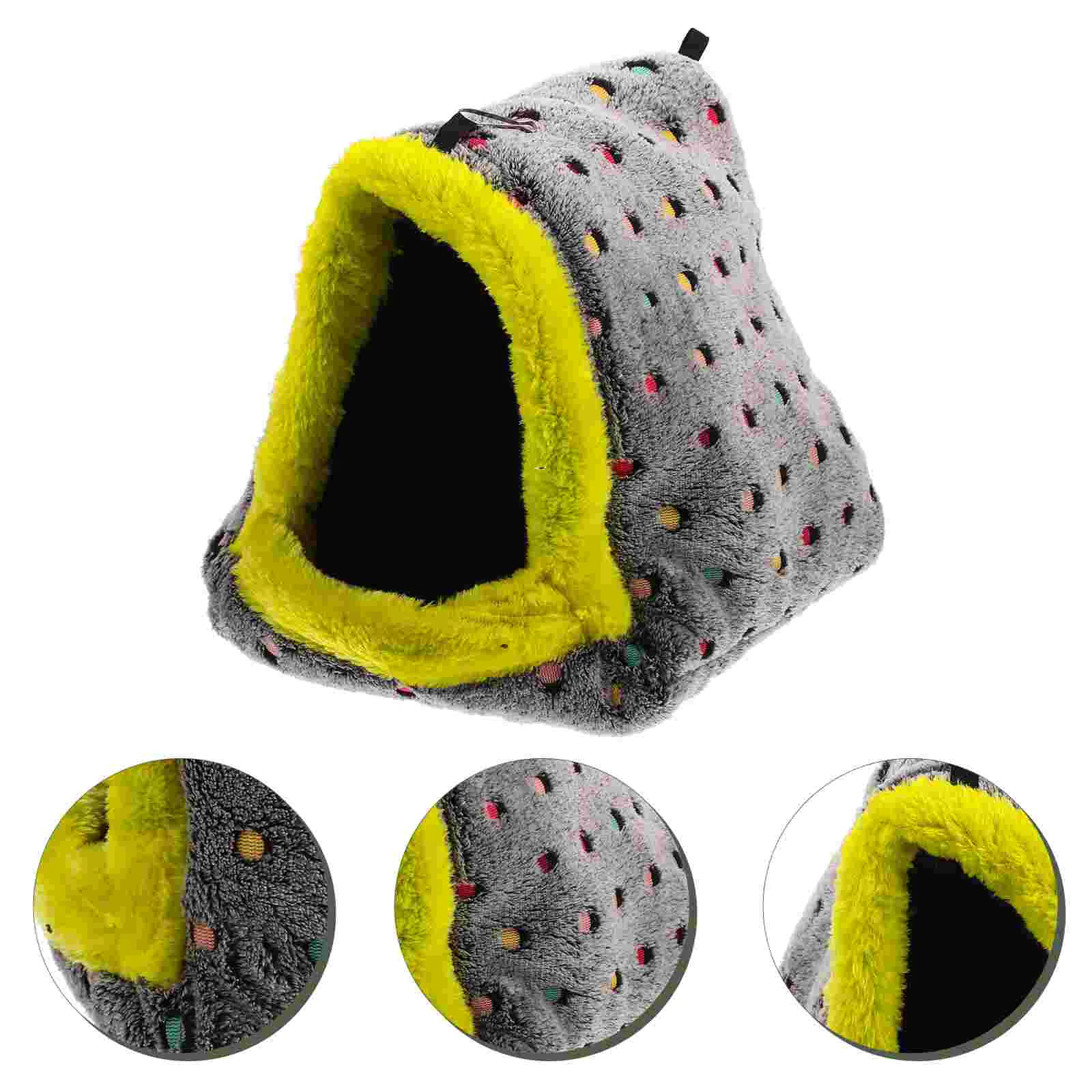 

Hamster Hideout House Chinchilla Bed Small Home Household Lovely Delicate Decorative Warmsturdy Wear Resistant