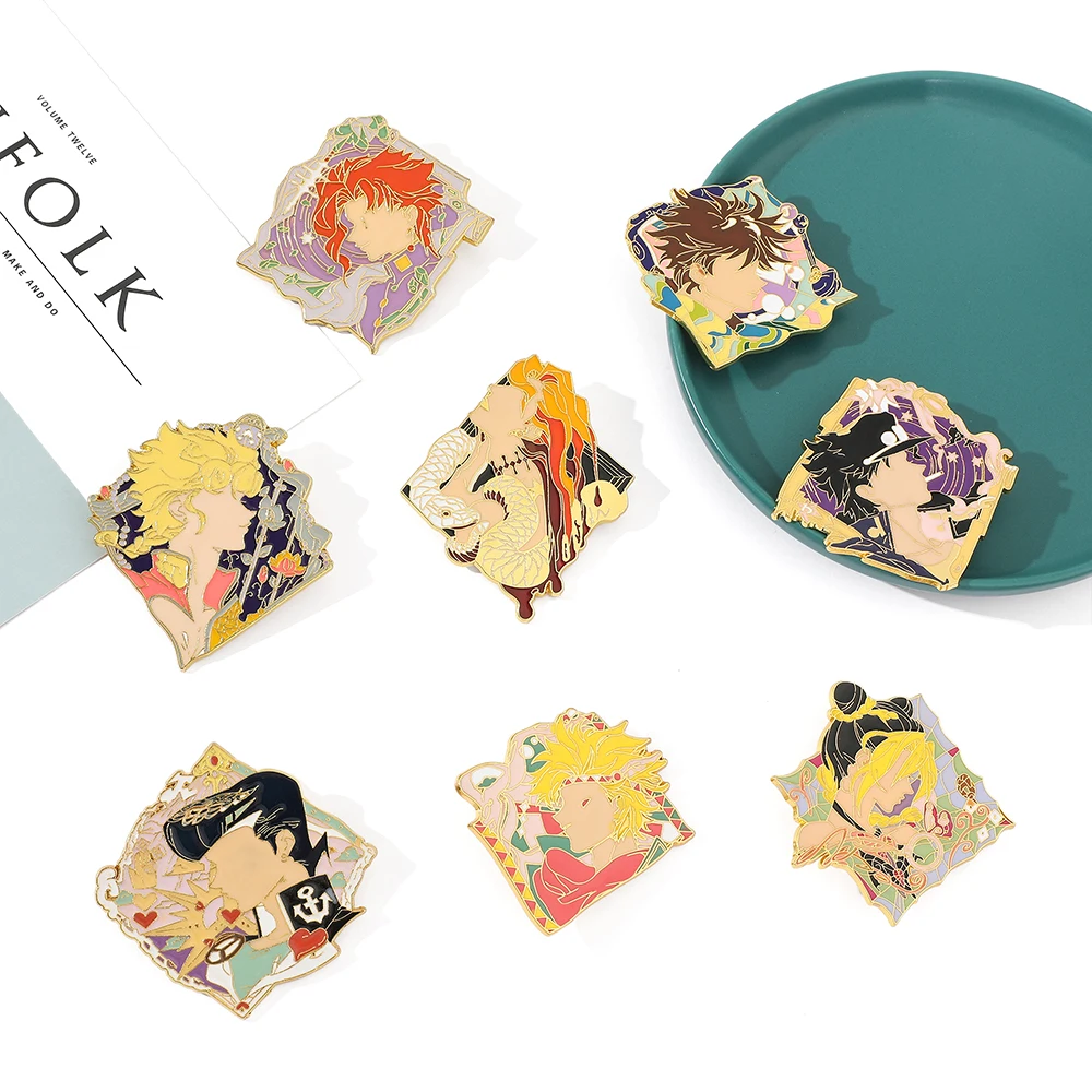 Значок на лацкан Agrippa манга Джоджо невероятные приключения металлические значки