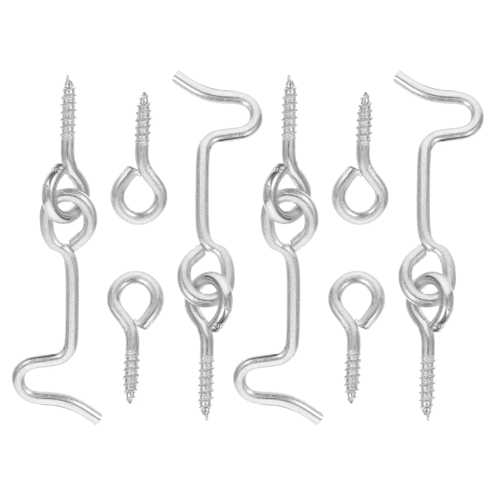 

4 Sets Replacement Hook And Eye Latch Cabin Hook Eye Latch Door Latch Supply