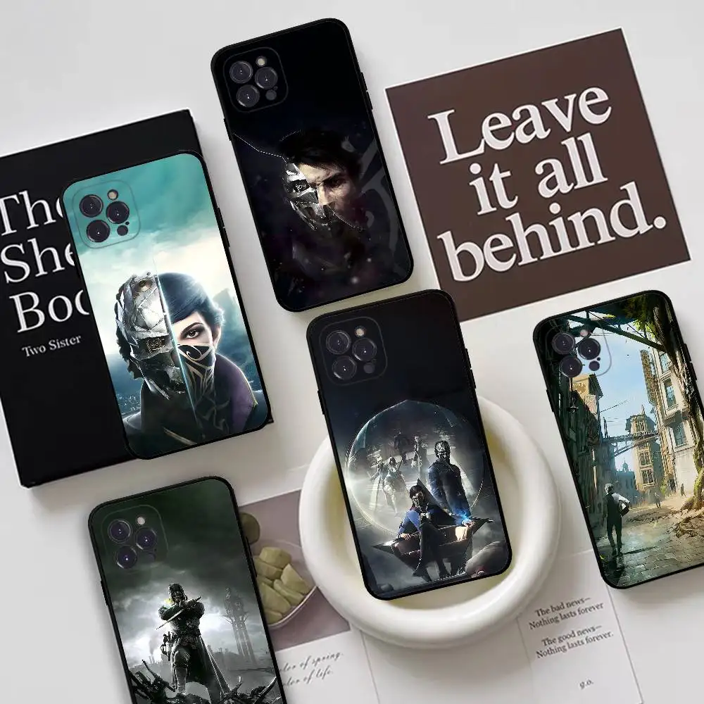 Фото D-Dishonored 2 игра аниме чехол для телефона чехол для Iphone 17 Air 16 15 14 13 12 11 Pro Plus Max черный мягкий силиконовый ТПУ №1