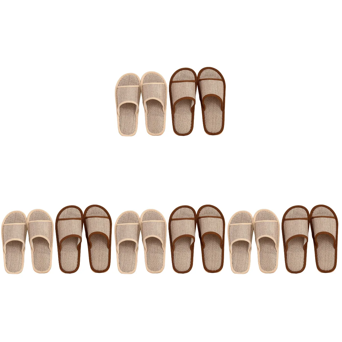 

Шлепанцы льняные для мужчин и женщин, мягкие комнатные и уличные тапочки, для дома и спа, летние