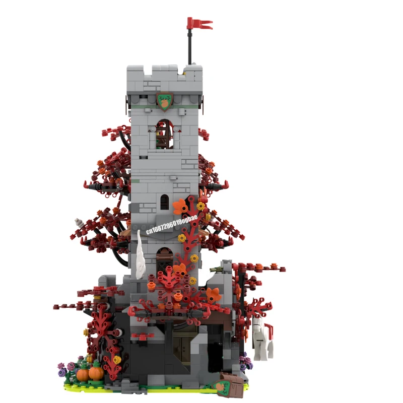 Новинка 2046 шт. Европейский средневековый уличный вид пересечение дерева модель