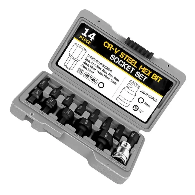 Набор шестигранных гаечных ключей с храповым механизмом 14 дюймов