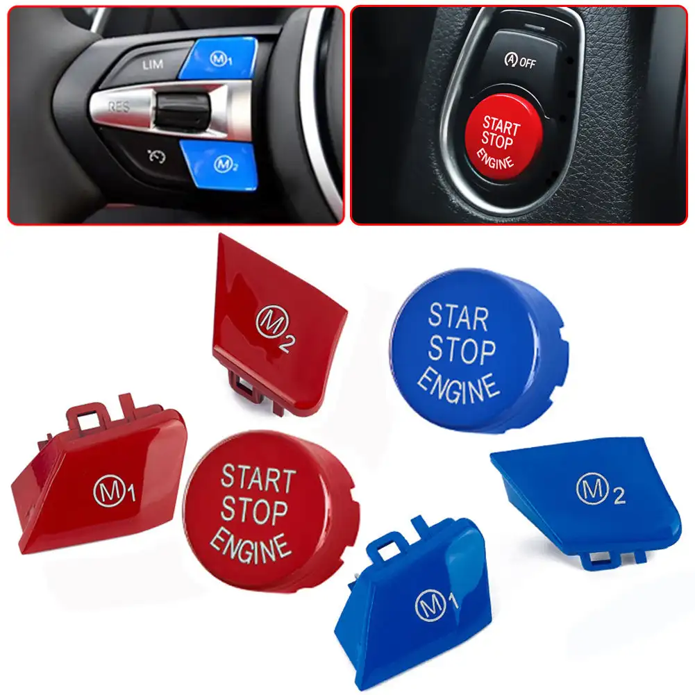 Рулевое колесо M1M2 для BMW M3 M4 F80 F82 F83 3 серии E90 E92 M1 M2 кнопки переключения режима красный желтый модифицированные аксессуары