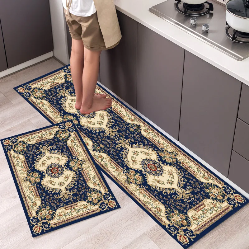

Nordic Style Kitchen Floor Mat Carpet Long Strip Modern Home Decor Non-Slip Absorbent Entrance Doormat Living Room Foot Mats