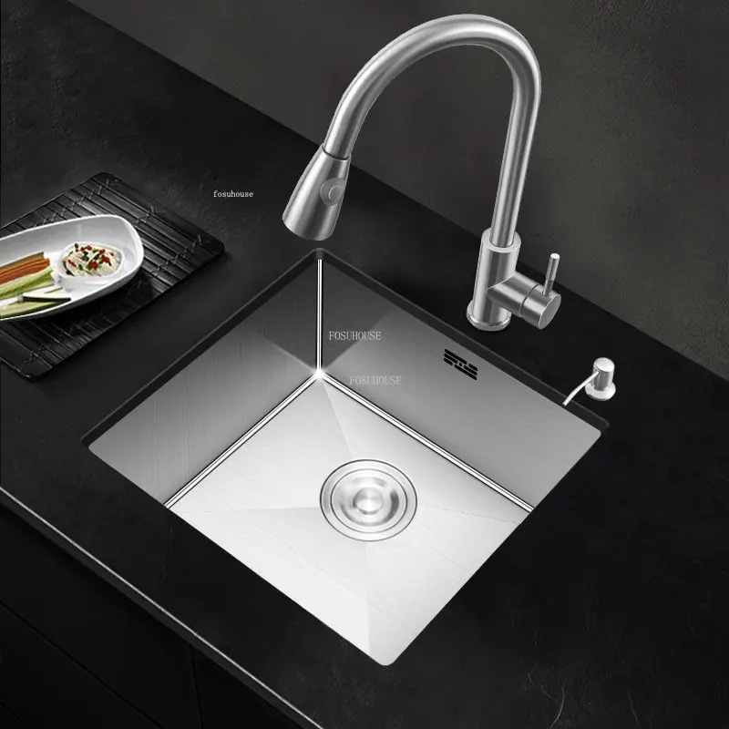 Маленькие кухонные мойки из нержавеющей стали одна раковина барная стойка