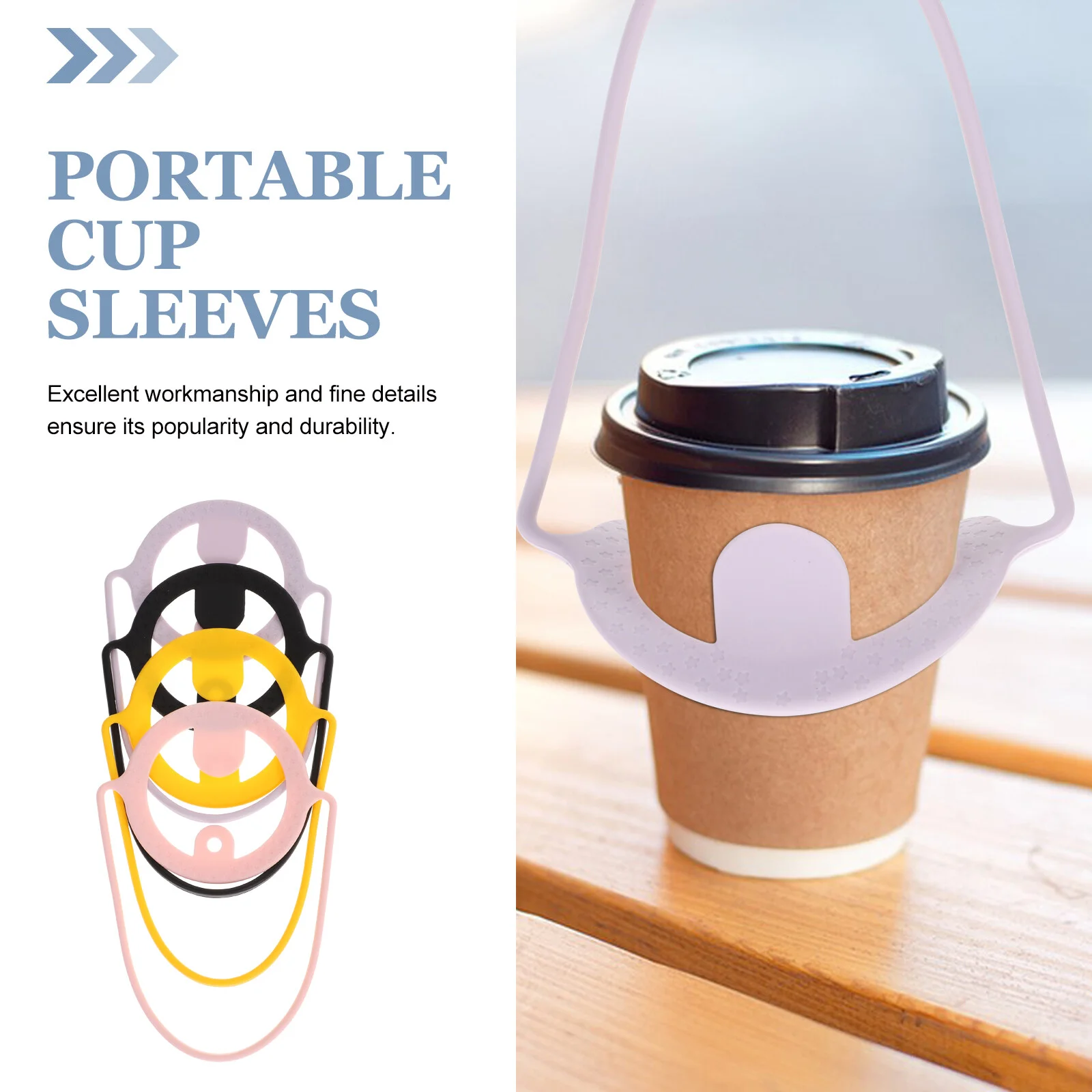 

Tool Silicone Drink Cup Carrying Straps Milk Tea Creative Handheld Outdoor Coffee Carrier