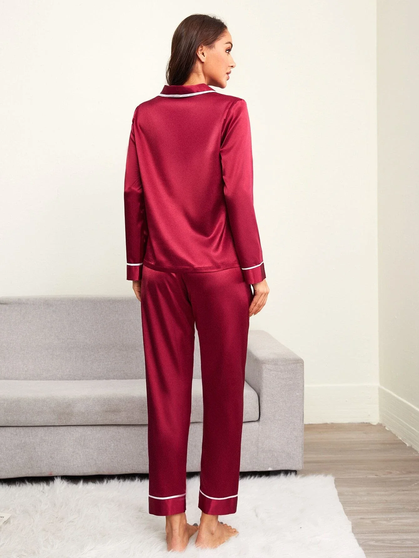 

2022Allover Donuts Print Pajama Set With EyecoverWomen's Sleepwear Sexy