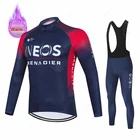 Новинка 2022 г., зимняя мужская флисовая трикотажная одежда Ineos Grenadiers Team для езды на велосипеде, одежда для езды на велосипеде