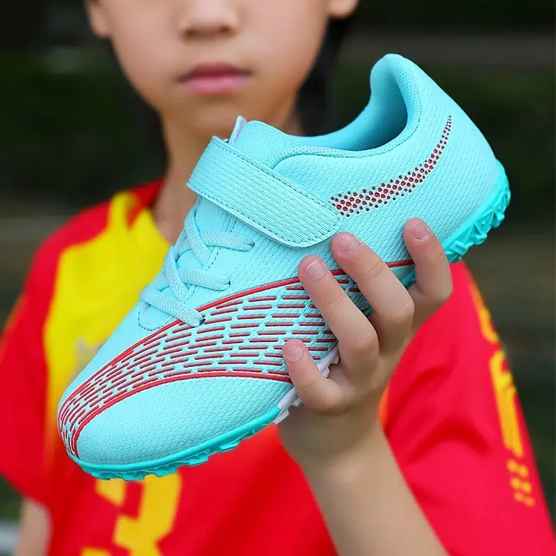 New Kid's Breathable Anti-slip Cleat Lightweight Durable Softness Sneakers For Outdoor Running Training