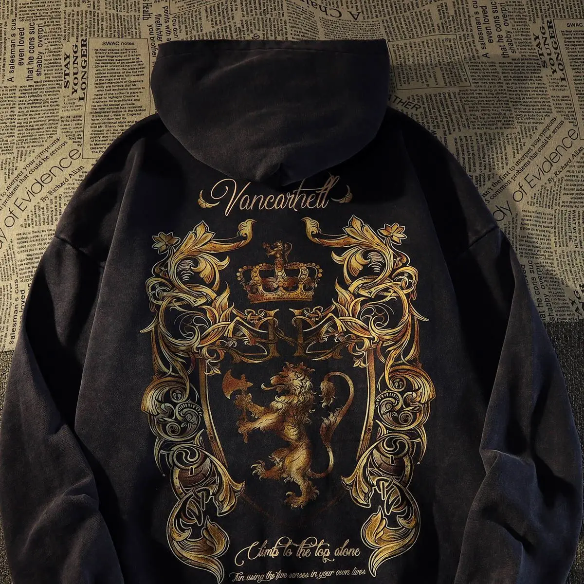 Толстовка с капюшоном в американском ретро-стиле