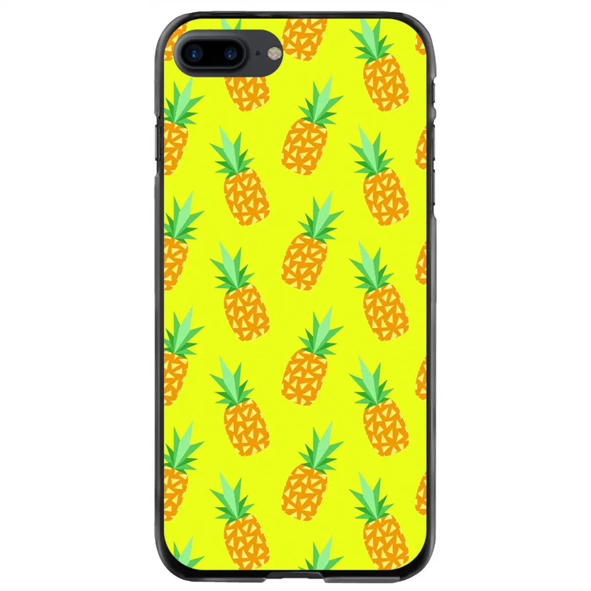 

Жесткий Чехол для iPhone 11 12 13 14 Pro MAX Mini 5 5S SE 6 6S 7 8 Plus 10 X XR XS с мультяшным рисунком ананаса фруктов