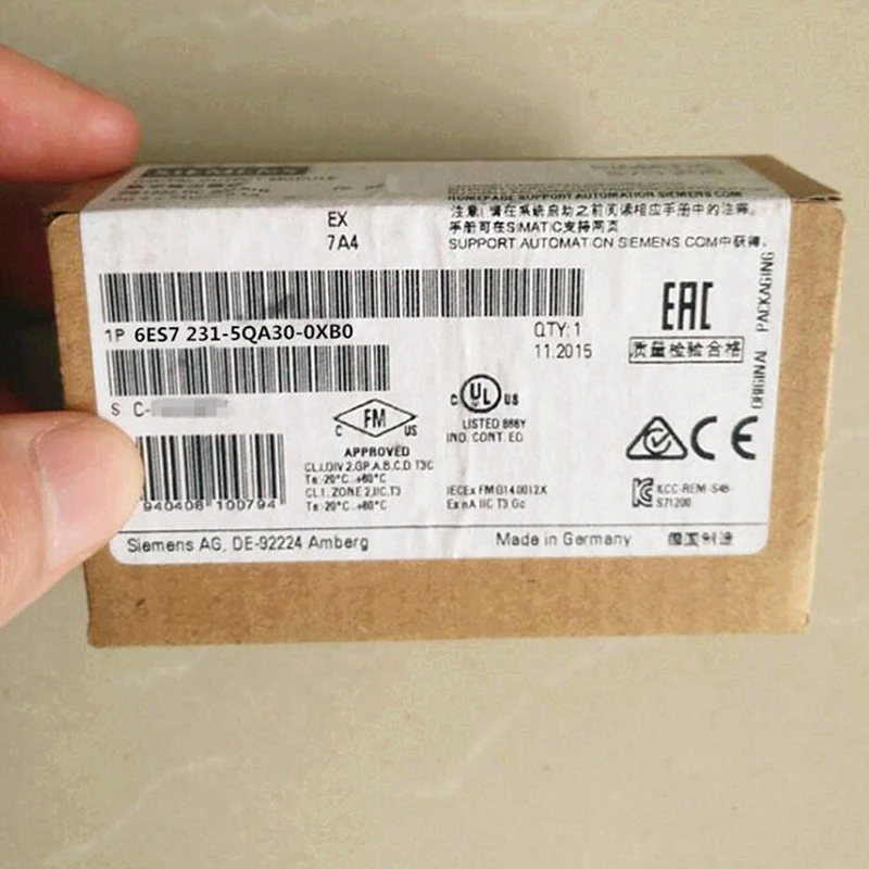 

SIEMENS SIMATIC S7-1200 SB 1231 RTD Сигнальная плата 6ES7231-5QA30-0XB0 SB 1231 TC 6ES7231-5PA30-0XB0