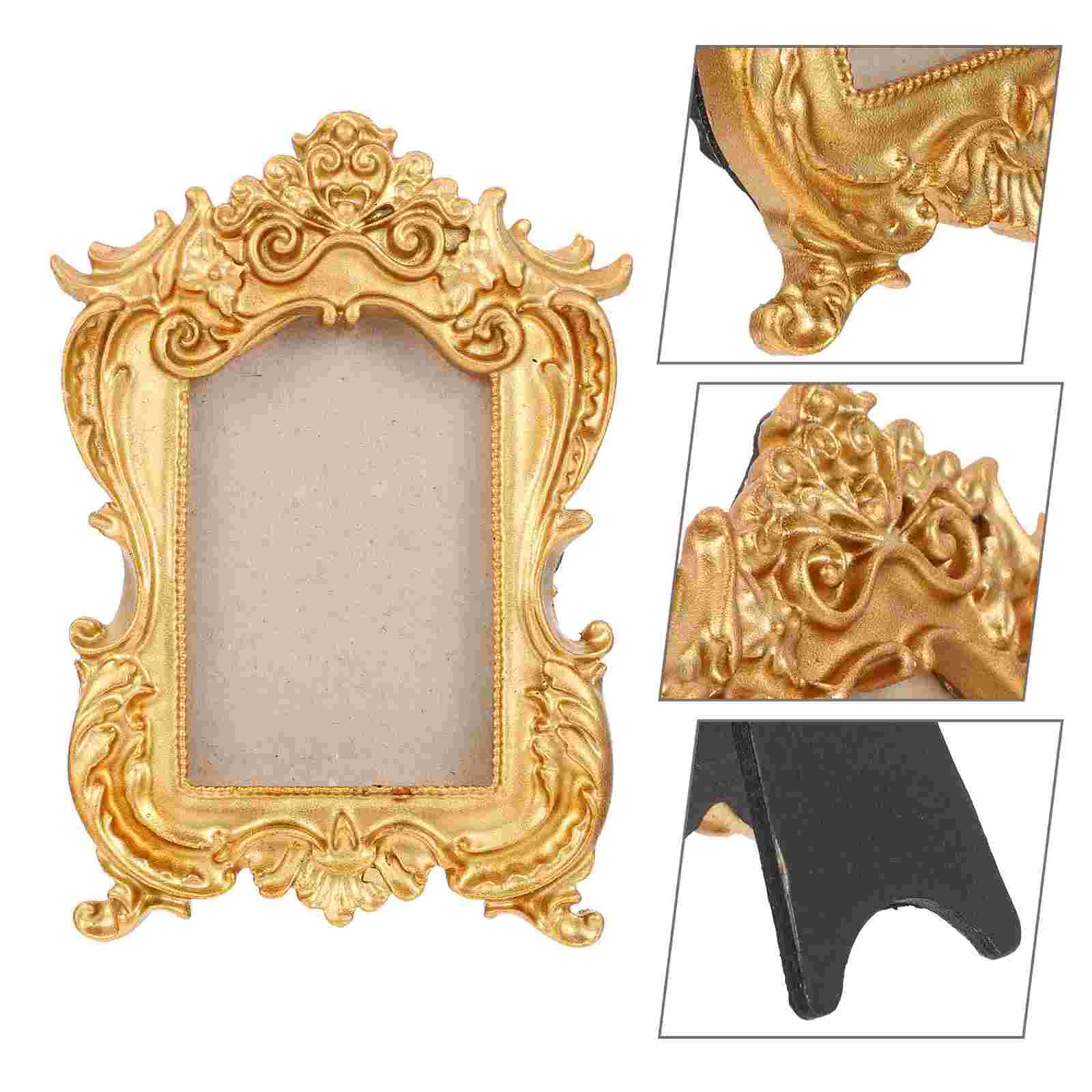 

Vintage Decor Home Picture Holder Frame Desk Frames European Style Decoration Tabletop Photo Displaying Vertical