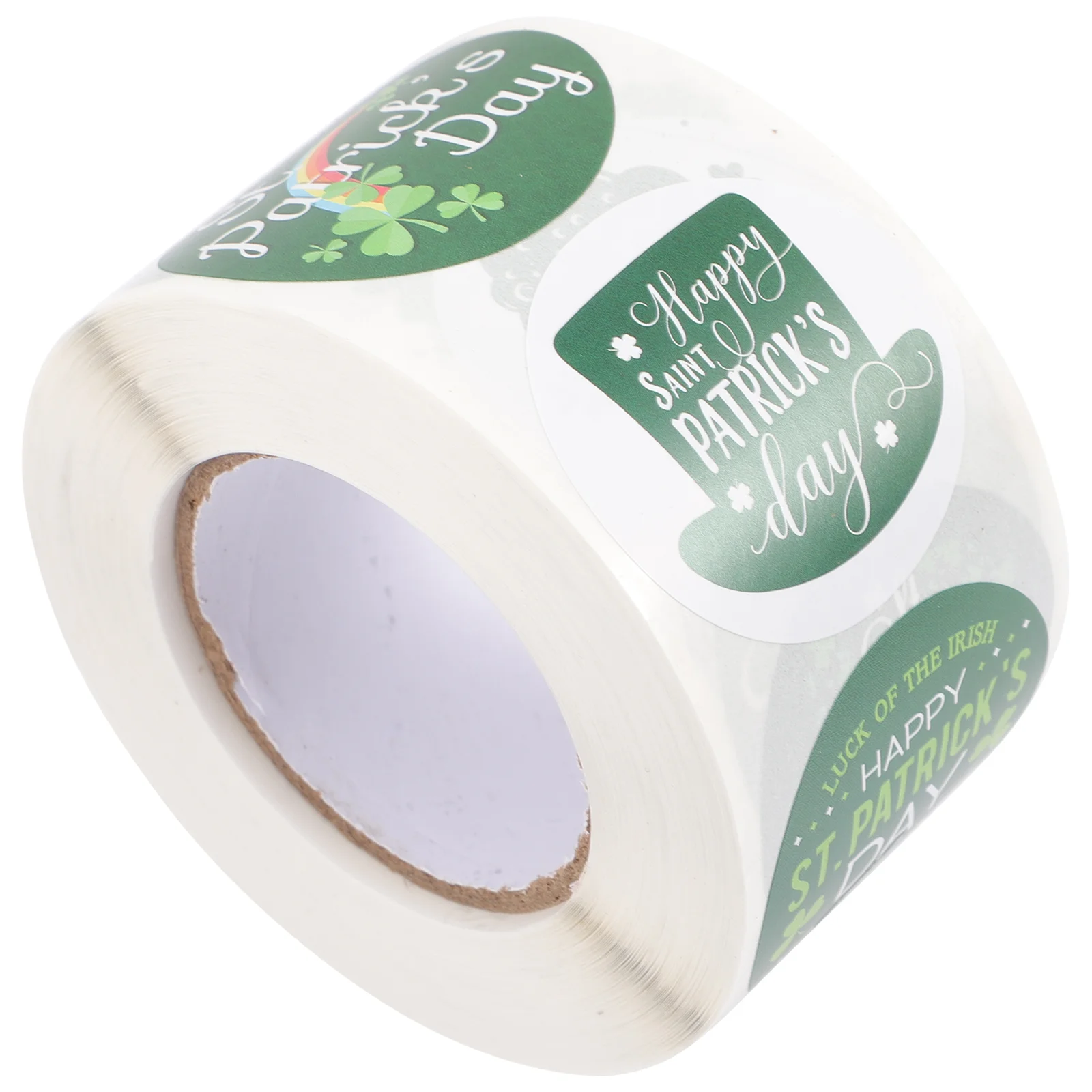 

Day Stickers Patrick Patricks St S Labels Sticker Shamrock Party Decorations Gift Envelope Round Favor Decals Green Happy Crafts